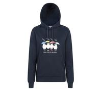 Mountain Warehouse Great British Weather Womens Regular Fit Hoodie - Cotton-Polyester Blend Jumper with Kangaroo Pocket & Drawcord - Spring, Summer & Outdoors Navy Women's Size 16