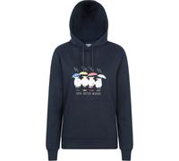 Mountain Warehouse Great British Weather Womens Regular Fit Hoodie - Cotton-Polyester Blend Jumper with Kangaroo Pocket & Drawcord - Spring, Summer & Outdoors Navy Women's Size 10