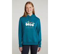 Mountain Warehouse Great British Weather Womens Regular Fit Hoodie - Cotton-Polyester Blend Jumper with Kangaroo Pocket & Drawcord - Spring, Summer & Outdoors Teal Women's Size 12