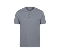 Mountain Warehouse Hasst Henley Mens T-Shirt - Lightweight & Comfortable Top with Button Neck, Casual Use - Spring, Summer, Beach, Walking, Hiking & Outdoors