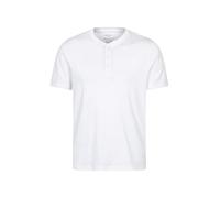 Mountain Warehouse Hasst Henley Mens T-Shirt - Lightweight & Comfortable Top with Button Neck, Casual Use - Spring, Summer, Beach, Walking, Hiking & Outdoors White M