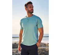Mountain Warehouse Hasst Henley Mens T-Shirt - Turquoise