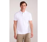 Mountain Warehouse Hasst II Mens Polo - Cotton Casual Tee Shirt with Button Neck- for Spring Summer, Outdoors, Holiday, Walking & Hiking White S