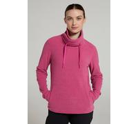 Mountain Warehouse Hebridean Womens Cowl Neck Fleece - Breathable Sweater, Brushed Inner & Two Front Pockets - Ideal For Spring Summer, Travel & Outdoors Dark Pink Women's Size 16
