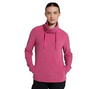 Mountain Warehouse Hebridean Womens Cowl Neck Fleece - Breathable Sweater, Brushed Inner & Two Front Pockets - Ideal For Spring Summer, Travel & Outdoors Dark Pink Women's Size 14
