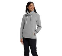 Mountain Warehouse Hebridean Womens Cowl Neck Fleece - Breathable Sweater, Brushed Inner & Two Front Pockets - Ideal For Spring Summer, Travel & Outdoors Dark Grey Women's Size 14