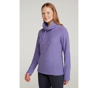 Mountain Warehouse 'Hebridean' Womens Cowl Neck Fleece Sweater with Front Pockets Breathable Purple - Size 14 UK
