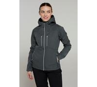 Mountain Warehouse 'Helsinki' Womens Softshell Jacket Water Resistant Coat Khaki - Size 10 UK