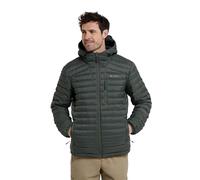 Mountain Warehouse Henry II Mens Down Padded Jacket - Water Resistant Puffer Coat, Insulated Winter Wear - Clothing for Outdoor & Travel Dark Khaki XS