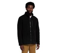 Mountain Warehouse Highland Mens Full-Zip Fleece - IsoTherm Sweatshirt with Zipped Pockets & Chin Guard - Autumn Winter, Outdoors, Holiday & Walking Black 2XL