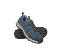 Mountain Warehouse Highline II Mens Shoes - Suede Mesh Upper Walking Shoes, EVA Footbed Footwear, Grippy Outsole - for Hiking, Camping & Outdoors Navy Adult Shoe Size 10