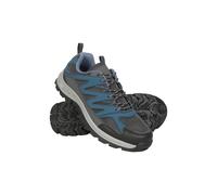Mountain Warehouse Highline II Mens Shoes - Suede Mesh Upper Walking Shoes, EVA Footbed Footwear, Grippy Outsole - for Hiking, Camping & Outdoors Navy Adult Shoe Size 12