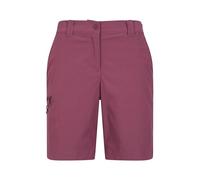 Mountain Warehouse Hiker Stretch Womens Shorts - Quick Drying Ladies Short Trousers, Lightweight Pants, UV Protected - for Sports, Gym, Camping, Hiking, Berry Women's Size 6