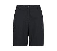 Mountain Warehouse Hiker Stretch Womens Shorts - Quick Drying Ladies Short Trousers, Lightweight Pants, UV Protected - for Sports, Gym, Camping, Hiking, Black Women's Size 18