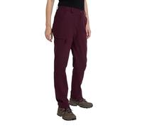 Mountain Warehouse Hiker Stretch Womens Trousers - Stretchy, Lightweight, Comfy, Warm & Quick Drying - for Autumn Winter, Walking, Hiking, Outdoors & Trekking Burgundy Women's Size 10