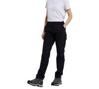 Mountain Warehouse Hiker Stretch Womens Trousers - UV Protection Ladies Pants, Quick Drying Bottoms, Multiple Pockets - Spring Summer, Outdoors, Picnic, Parks Black (Regular Length) Women's Size 14