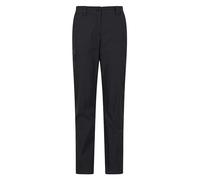Mountain Warehouse Hiker Womens Stretch Trousers - UV Treatment Pants, Quick Drying Bottoms, Lightweight, Cosy - Best for Trekking, Outdoors, Walking Black Women's Size 12