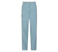 Mountain Warehouse Hiker Womens Stretch Trousers - UV Treatment Pants, Quick Drying Bottoms, Lightweight, Cosy - Spring Summer, Trekking, Outdoors, Walking Blue (Short Length) 20