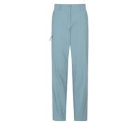 Mountain Warehouse 'Hiker' Womens Stretchy Trousers Quick Dry Sun Protection Holiday Pants Blue Polyamide - Size 18 UK