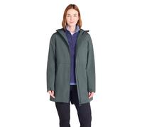 Mountain Warehouse Hilltop Womens Waterproof Jacket - Lightweight with Adjustable Hood & Side Pockets - For Spring Summer Wet Weather, Walking, Outdoors & Camping Dark Khaki Women's Size 18