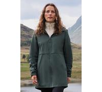 Mountain Warehouse Hilltop Womens Waterproof Jacket - Lightweight with Adjustable Hood & Side Pockets - Best for Spring Summer Wet Weather, Walking, Outdoors & Camping Dark Khaki Women's Size 6