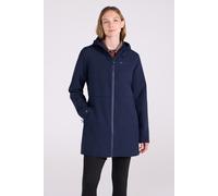 Mountain Warehouse Hilltop Womens Waterproof Jacket - Lightweight with Adjustable Hood & Side Pockets - For Spring Summer Wet Weather, Walking, Outdoors & Camping Navy Women's Size 14