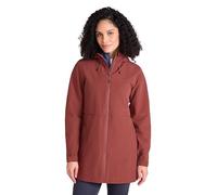 Mountain Warehouse Hilltop Womens Waterproof Jacket - Lightweight with Adjustable Hood & Side Pockets - For Spring Summer Wet Weather, Walking, Outdoors & Camping Rust Women's Size 14