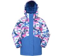 Mountain Warehouse Himalayan Kids Waterproof Ski Jacket - Breathable Childrens Coat withTaped Seams & Detachable Hood - Snowboarding Bright Pink Kids Size 5-6 Years