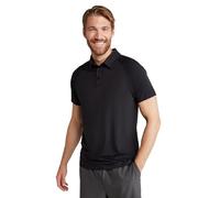 Mountain Warehouse Hit Mens Lightweight IsoCool Polo - Black - Black - Size: XXL