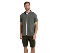 Mountain Warehouse Holiday Mens Cotton Shirt - Easy Care Shirt, Lightweight Casual Shirt, Mesh Lining Top - for Travelling, Camping & Hiking Dark Green S