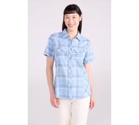 Mountain Warehouse 'holiday' Short Sleeved Breathable Travel Cotton Shirt In Light Blue Light Blue 12