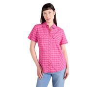 Mountain Warehouse Holiday Womens Cotton Shirt - Short Sleeve Ladies Top, Casual Shirt, Lightweight Ladies Shirt, Breathable Blouse - for Travelling, Walking Bright Pink Women's Size 8
