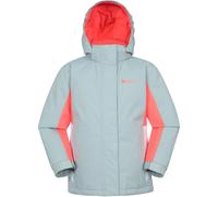 Mountain Warehouse Honey Kids Ski Jacket - Snowproof, Fleece Lined Snow Coat with Hood - Boys and Girls Winter Warm Skiing, Snowboarding & Outdoors Pale Green Kids Size 9-10 Years