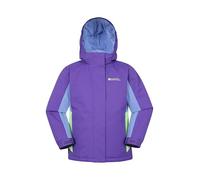 Mountain Warehouse Honey Kids Ski Jacket - Snowproof, Fleece Lined Snow Coat with Hood - Boys and Girls Winter Warm Skiing, Snowboarding & Outdoors Purple Kids Size 2-3 Years