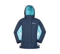 Mountain Warehouse Honey Kids Ski Jacket - Snowproof, Fleece Lined Snow Coat with Hood - Boys and Girls Winter Warm Skiing, Snowboarding & Outdoors Navy Teen Size 13 Years