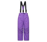 Mountain Warehouse Honey Kids Snow Pants - Snowproof Childrens Trousers, Water Resistant Rain Pants with Zipped Pockets - for Sports, Skiing Holidays, Snowboarding Purple Fusion Kids Size 11-12 Years