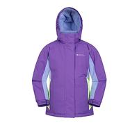 Mountain Warehouse Honey Kids Ski Jacket - Snowproof, Fleece Lined Snow Coat with Hood - Boys and Girls Winter Warm Skiing, Snowboarding & Outdoors Magic Purple Kids Size 3-4 Years