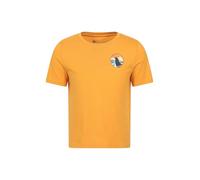 Mountain Warehouse Howling Wolf Kids Short Sleeve T-Shirt Mustard Kids Size 7-8 Years