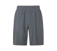 Mountain Warehouse Hurdle Mens Running Shorts - Lightweight, Quick Wick, Elastic Waistband Pants, Mesh Pockets - for Spring Summer, Cycling, Hiking, Gym Charcoal 4XL