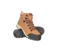 Mountain Warehouse Hurricane Womens Extreme Isogrip Waterproof Boots - IsoDry & Windproof Footwear with Leather upper & Mesh Lining -For Autumn, Winter, Walking & Travel Brown Womens Shoe Size 7 UK