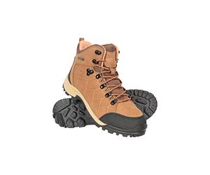 Mountain Warehouse Hurricane Womens Extreme Isogrip Waterproof Boots - IsoDry & Windproof Footwear with Leather upper & Mesh Lining -For Autumn, Winter, Walking & Travel Brown Womens Shoe Size 6 UK