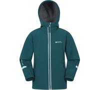 Mountain Warehouse Huxley Kids Water Resistant Reflective Softshell Blue Kids Size 11-12 Years