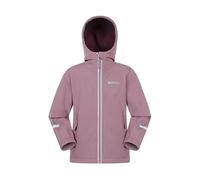 Mountain Warehouse Huxley Kids Water Resistant Reflective Softshell Dusky Purple Kids Size 9-10 Years
