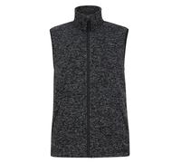 Mountain Warehouse Idris Mens Fleece Gilet - Super Soft Lightweight Sleeveless Jacket with Two Zipped Pockets & Stand-up Neckline- Spring, Summer, Outdoors & Hiking Black 3XL