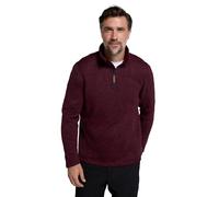 Mountain Warehouse Idris Mens Half-Zip Fleece - Breathable Anti-pill Microfleece, Lightweight Sweatshirt - Best for Spring Summer, Camping, Outdoors & Travelling Dark Red 4XL