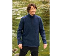Mountain Warehouse Idris Mens Half-Zip Fleece - Breathable Anti-pill Microfleece, Lightweight Sweatshirt - Best for Spring Summer, Camping, Outdoors & Travelling Navy 4XL