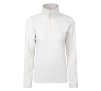Mountain Warehouse Idris Womens Half-Zip Fleece - Lightweight, Soft on Skin, Warm & Cosy Anti-Pill Top - Best for Spring Summer, Camping, Outdoors, Travelling & Hiking Beige Women's Size 16