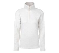 Mountain Warehouse Idris Womens Half-Zip Fleece - Lightweight, Soft on Skin, Warm & Cosy Anti-Pill Top - Best for Spring Summer, Camping, Outdoors, Travelling & Hiking Beige Women's Size 6