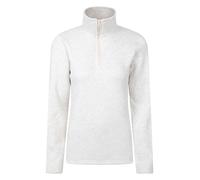 Mountain Warehouse Idris Womens Half-Zip Fleece - Lightweight, Soft on Skin, Warm & Cosy Anti-Pill Top - Best for Spring Summer, Camping, Outdoors, Travelling & Hiking Beige Women's Size 8