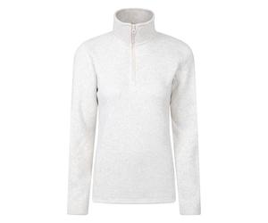 Mountain Warehouse Idris Womens Half-Zip Fleece - Lightweight, Soft, Warm & Cosy Anti-Pill Top - Best for Spring Summer, Camping, Outdoors, Travelling & Hiking Beige Women's Size 22
